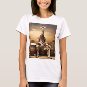 Giraffe Grooves: Een Bongo Serenade in de Savanne, T-shirt