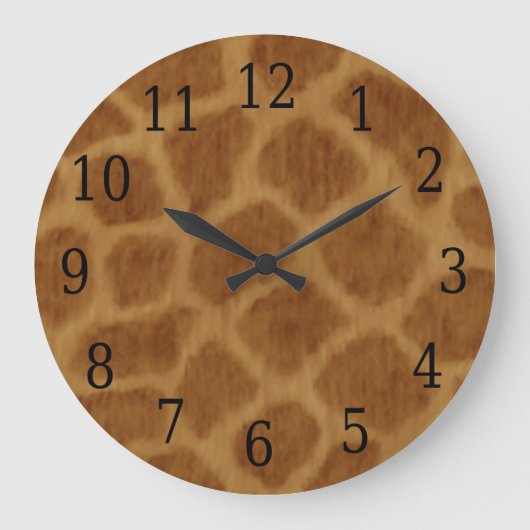 Giraffe  grote klok (Voorkant)