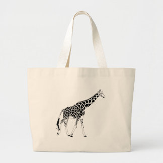 giraffe grote tote bag