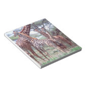 Giraffe Group of Herd w/Young, Giraffa Notitieblok (Schuin)