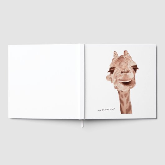 giraffe guest book gastenboek (Volledig)
