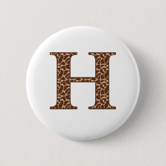 giraffe-h ronde button 5,7 cm (Voorkant)