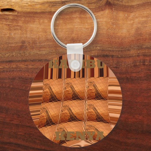 Giraffe Hakuna Matata Chic Modern Sleutelhanger (Voorkant)