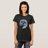 Giraffe Halloween Costume Moon Silhouette T-shirt (Voorkant volledig)