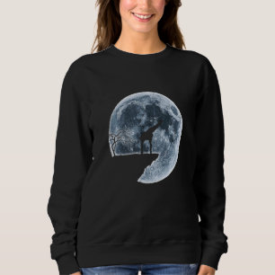 Giraffe Halloween Costume Moon Silhouette Trui