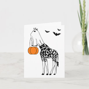 Giraffe Halloween Grappige Halloween Outfit Kostuu Kaart