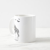 Giraffe Halloween Grappige Halloween Outfit Kostuu Koffiemok (Voorkant links)