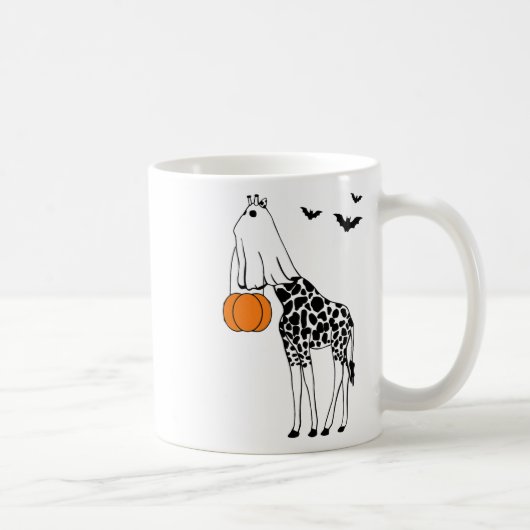 Giraffe Halloween Grappige Halloween Outfit Kostuu Koffiemok (Rechts)