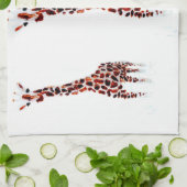 Giraffe Handdoek Wildlife Art (Gevouwen)
