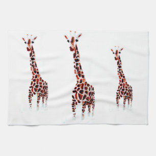 Giraffe Handdoek Wildlife Art