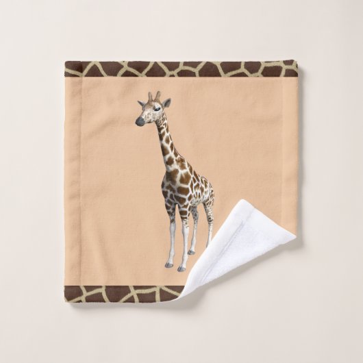 Giraffe handdoekset bad handdoek (Wasdoekje)