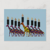 Giraffe Hannukah Menorah Briefkaart (Voorkant)