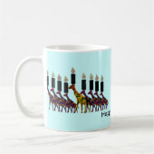 Giraffe Hannukah Menorah Koffiemok (Links)