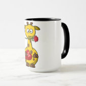 Giraffe "HAPPY VALENTINE'S DAY" Mok (Voorkant rechts)