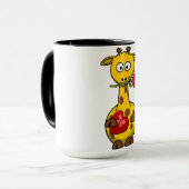 Giraffe "HAPPY VALENTINE'S DAY" Mok (Voorkant links)