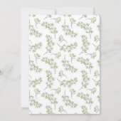 Giraffe Hart Baby shower Uitnodiging (Achterkant)