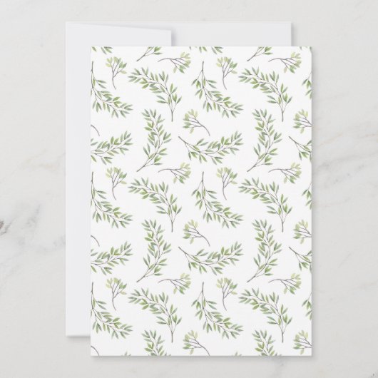 Giraffe Hart Baby shower Uitnodiging (Achterkant)