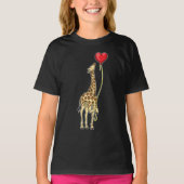 Giraffe hartballon t-shirt (Voorkant)