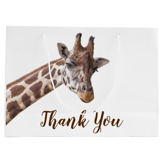 Giraffe Hartelijk dank Groot Cadeauzakje (Achterkant)