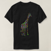Giraffe Harten Silhouet T-shirt (Design voorkant)