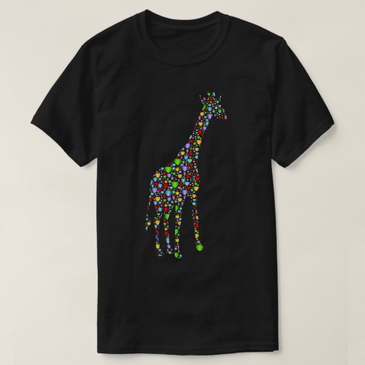 Giraffe Harten Silhouet T-shirt (Design voorkant)
