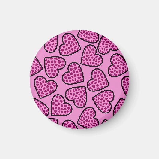 Giraffe hartenmagneet magneet (Voorkant)