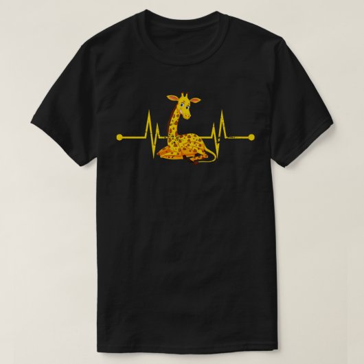 Giraffe hartslag t-shirt (Design voorkant)