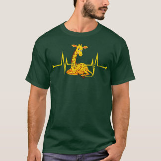 Giraffe hartslag t-shirt