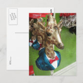 Giraffe Head Briefkaart (Voorkant / Achterkant)