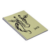 Giraffe Head Tattoo Art Notitieboek (Rechterzijde)