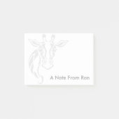 Giraffe Head Tattoo Art Post-it® Notes (Voorkant)