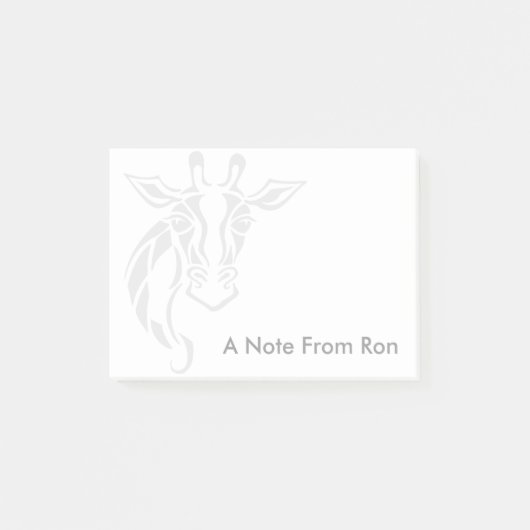 Giraffe Head Tattoo Art Post-it® Notes (Voorkant)