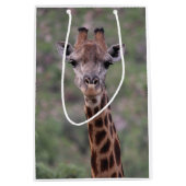 Giraffe Headshot Medium Cadeauzakje (Voorkant)