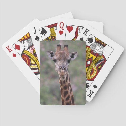 Giraffe Headshot Pokerkaarten (Achterkant)