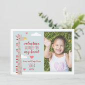 Giraffe Heart Cute Pun Valentijn Foto (Staand voorkant)