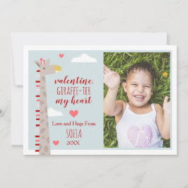 Giraffe Heart Cute Pun Valentijn Foto