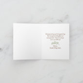 Giraffe Heart Thank You Card Bedankkaart (Binnen)