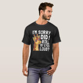 Giraffe Het spijt me dat ik mijn ogen heb uitgewal T-shirt (Voorkant volledig)