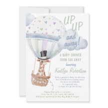 Giraffe hete luchtballondouche per post