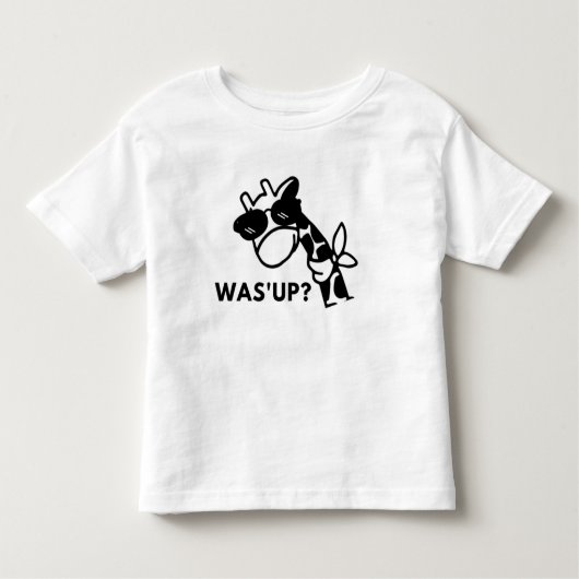 Giraffe Hoe gaat het? Kinder Shirts (Voorkant)