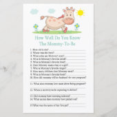 Giraffe Hoe goed ken je het baby shower spel? (Voorkant)