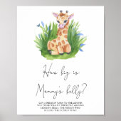 Giraffe - Hoe groot is mama's buik spel Poster (Voorkant)