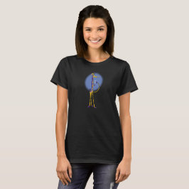 GIRAFFE & HONEYBEE THEE door Jeff Willis T-shirt