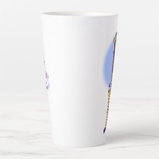 GIRAFFE & HONINGBIJENTHEE door Jeff Willis Latte Mok (Voorkant)