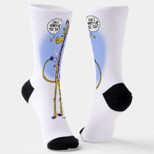 GIRAFFE & HONINGBIJENTHEE door Jeff Willis Sokken