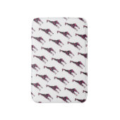 Giraffe Hot Pink en Black Silhouette Badmat (Voorkant Verticaal)