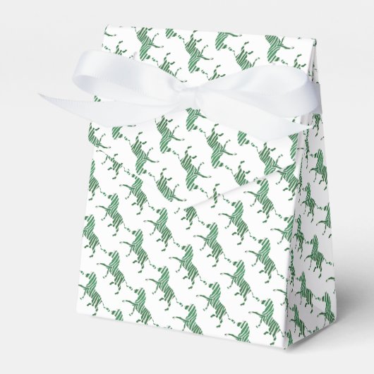 Giraffe Hot Pink en Black Silhouette Bedankdoosjes (Voorkant Zijde)