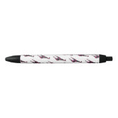Giraffe Hot Pink en Black Silhouette Zwarte Inkt Pen (Voorkant)