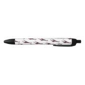 Giraffe Hot Pink en Black Silhouette Zwarte Inkt Pen (Bodem)