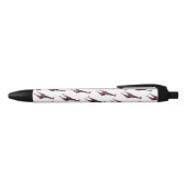 Giraffe Hot Pink en Black Silhouette Zwarte Inkt Pen (Bovenkant)